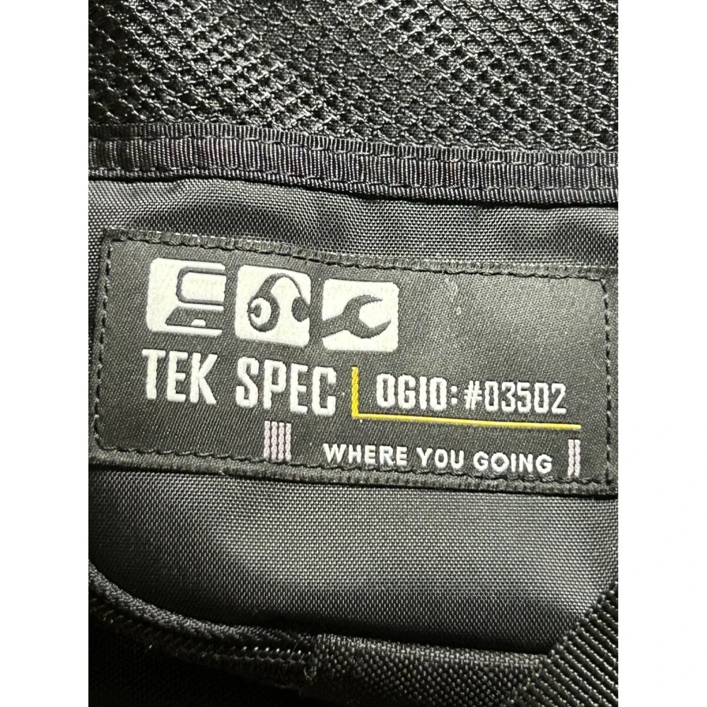 Ogio Tek Spec Messenger Bag Black Laptop Briefcase Cyber‎ Friendly 03502